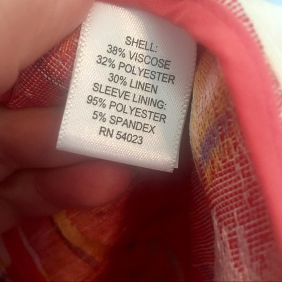 {Banana Republic} Floral Linen Blend Tie Blazer - Picture 7 of 8